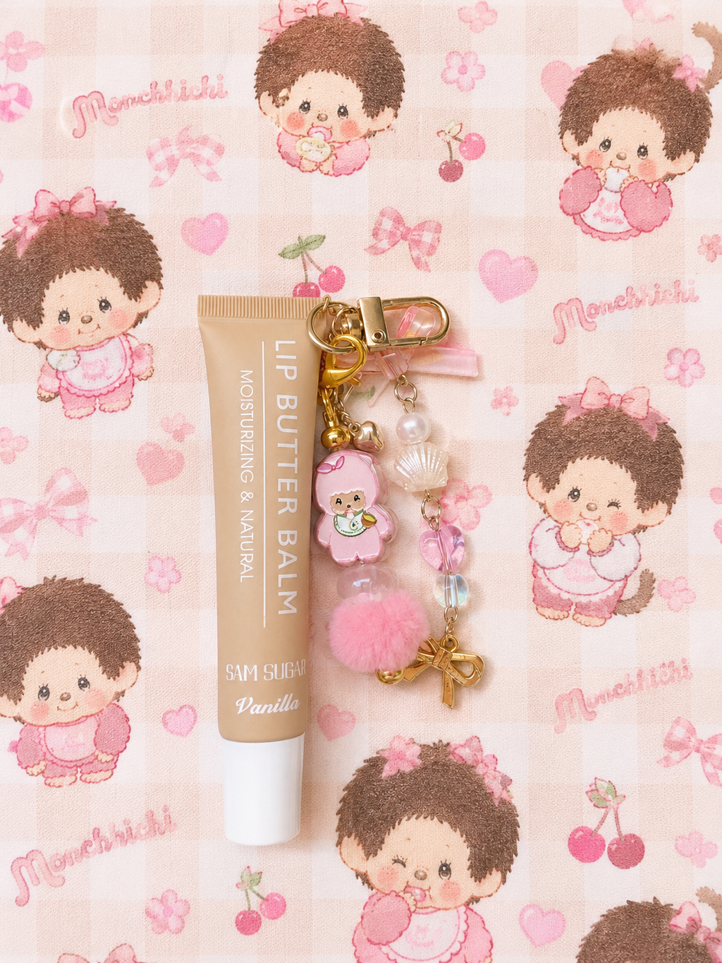 Keychain Lipgloss - Monchhichi Theme