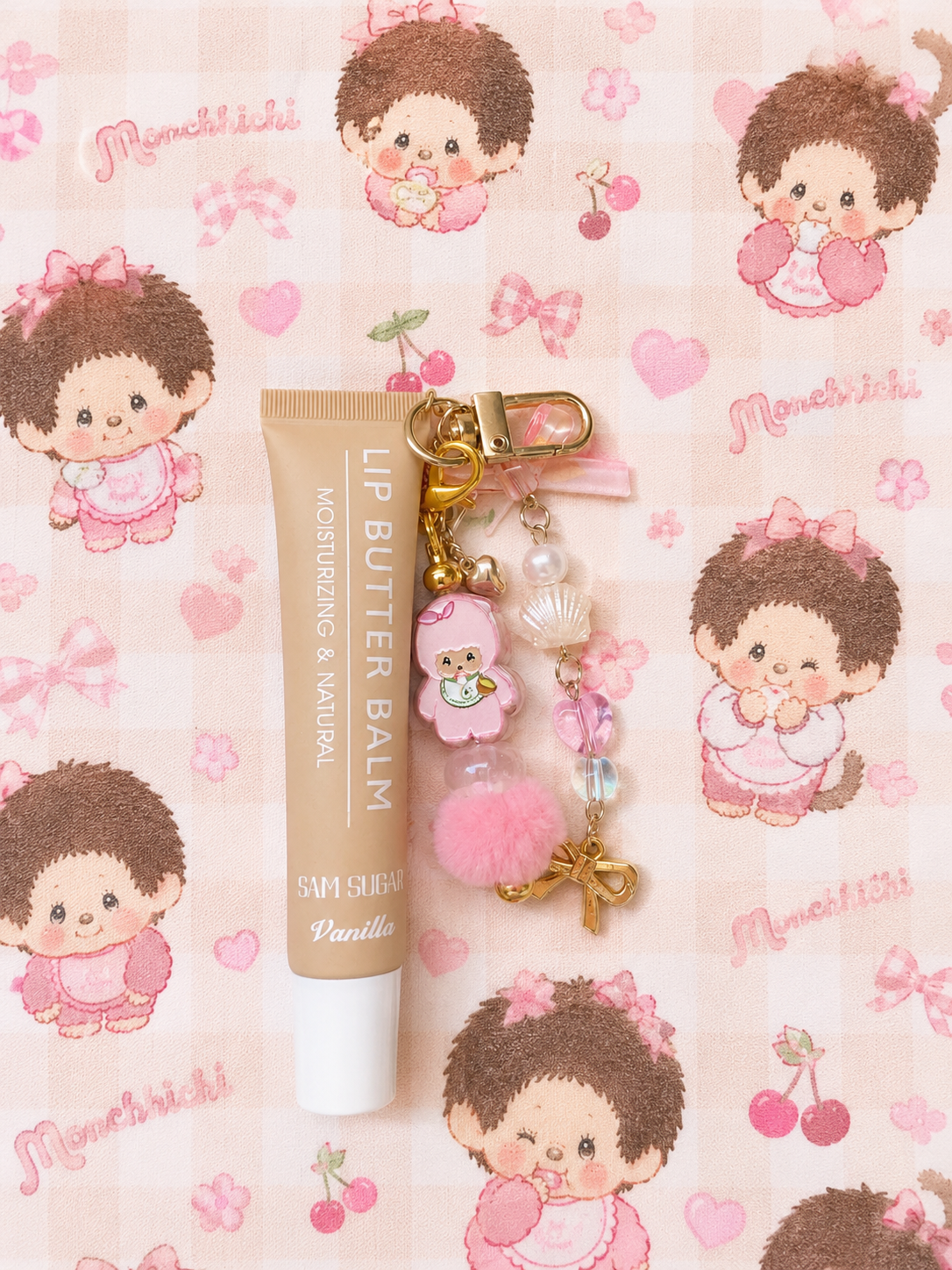 Keychain Lipgloss - Monchhichi Theme